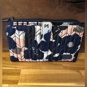 Lug ‘Tram’ Navy and Pink Floral Wallet